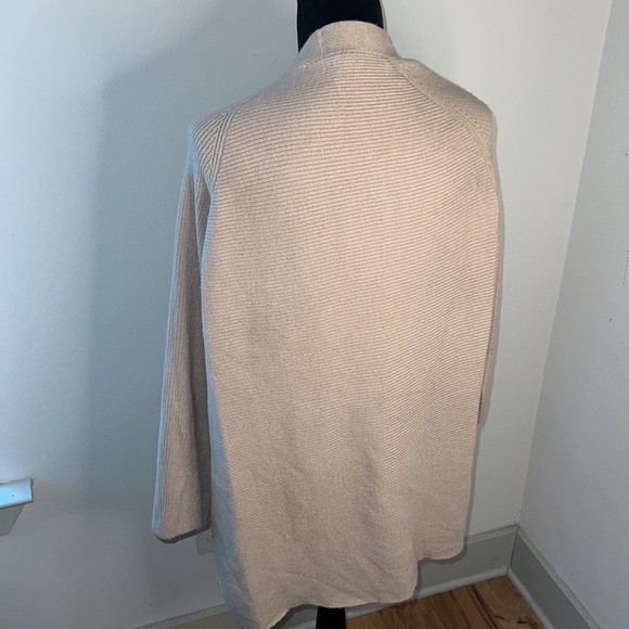 ZARA ribbed knit open sweater oversized cozy cardigan Sz L - Picture 3 of 7